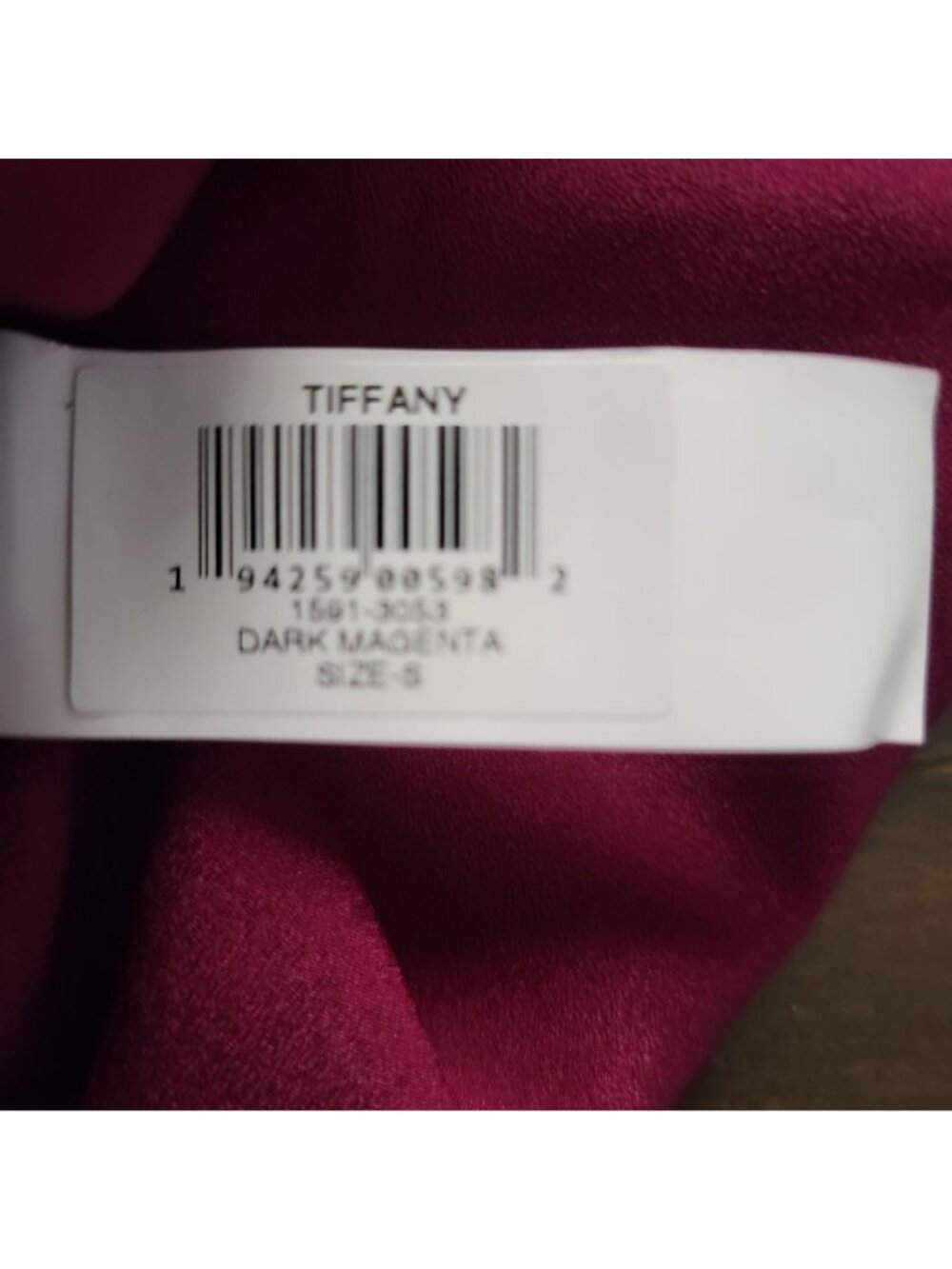 NEW Dress The Population Dress Tiffany Formal Elegant Dark Magenta Womens S - Picture 4 of 9